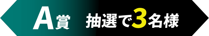 A賞 抽選で3名様