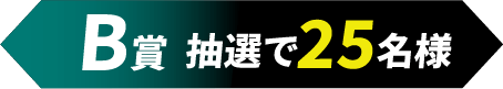 B賞 抽選で25名様