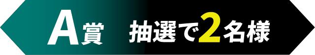 A賞 抽選で2名様